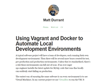 Tablet Screenshot of mattdurrant.com